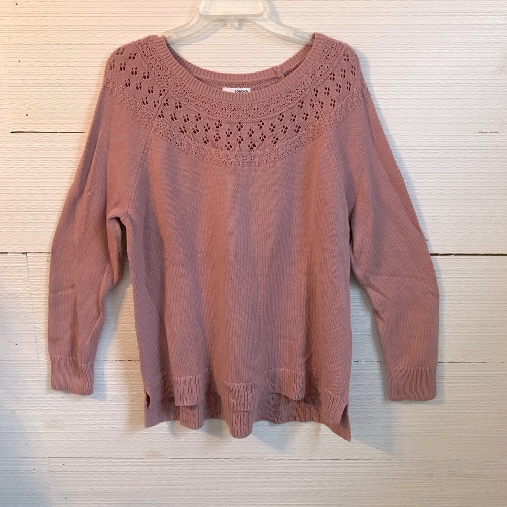 Woman’s Sweater by Sonoma. Size XL.  Color Light Mauve.